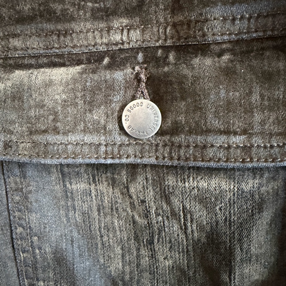 NWT Moss Green Velvet Denim Jumpsuit - Picture 7 of 13